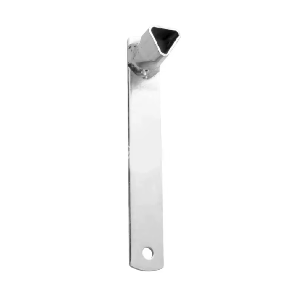 Clé triangulaire en acier galvanisé résistante aux intempéries, clé de bollard antidérapante à doubl