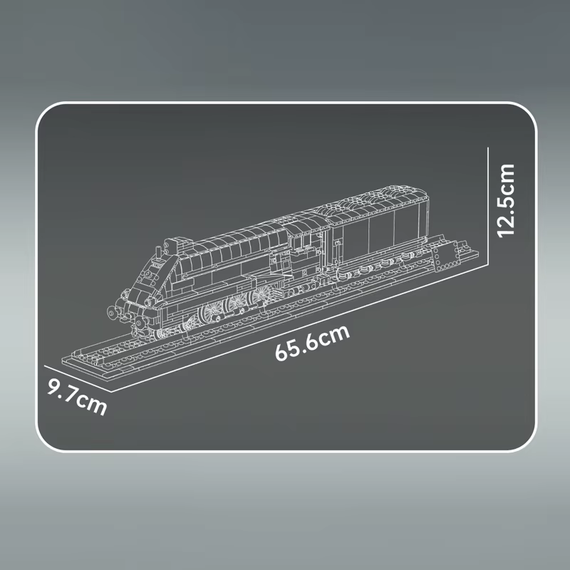 Ensemble de blocs de construction de train à vapeur Mallard, 1399 pièces, modèle MOC-12050, livraiso