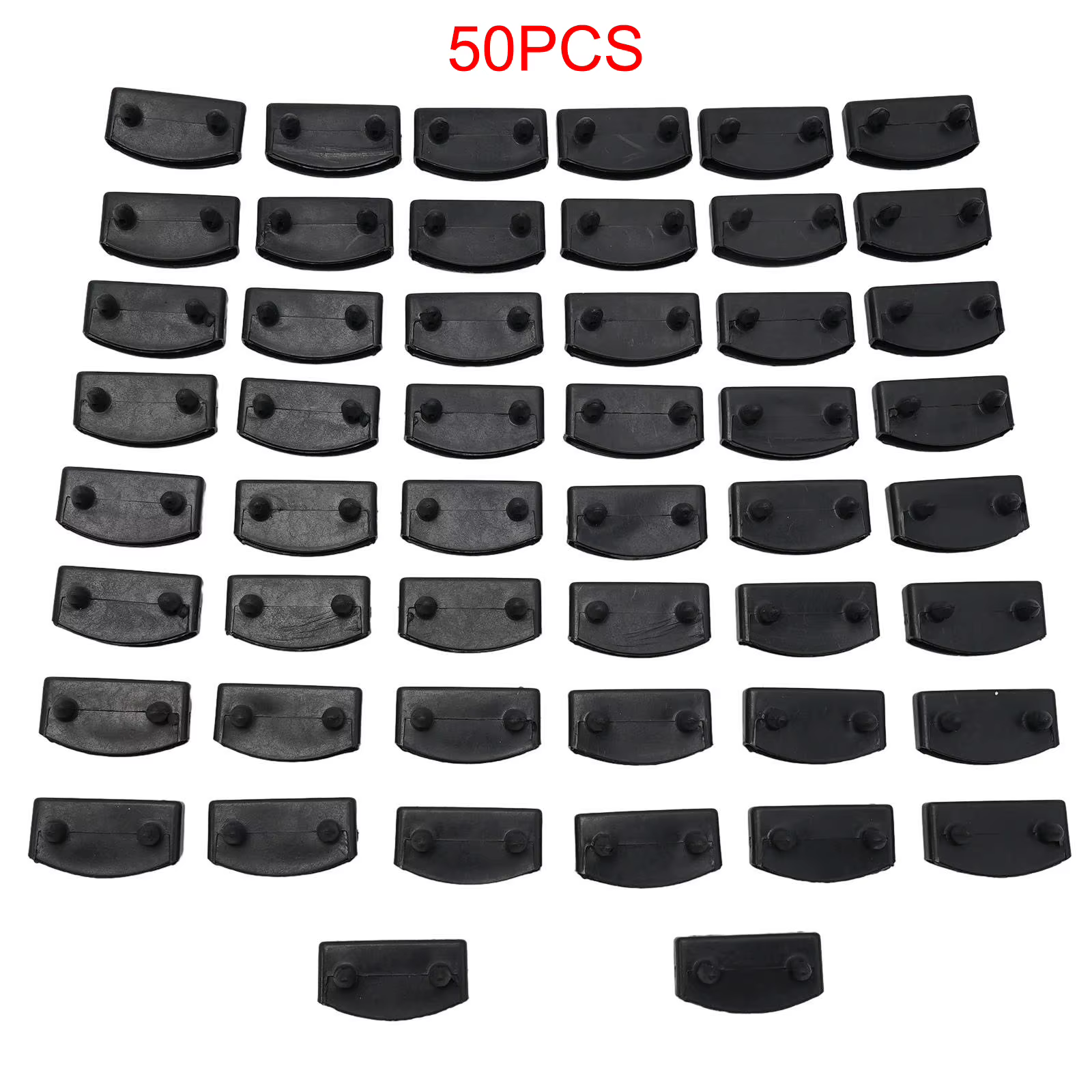 Supports de lit en bois de remplacement, 50 pièces, supports moyens ou d'extrémité en plastique, 10x