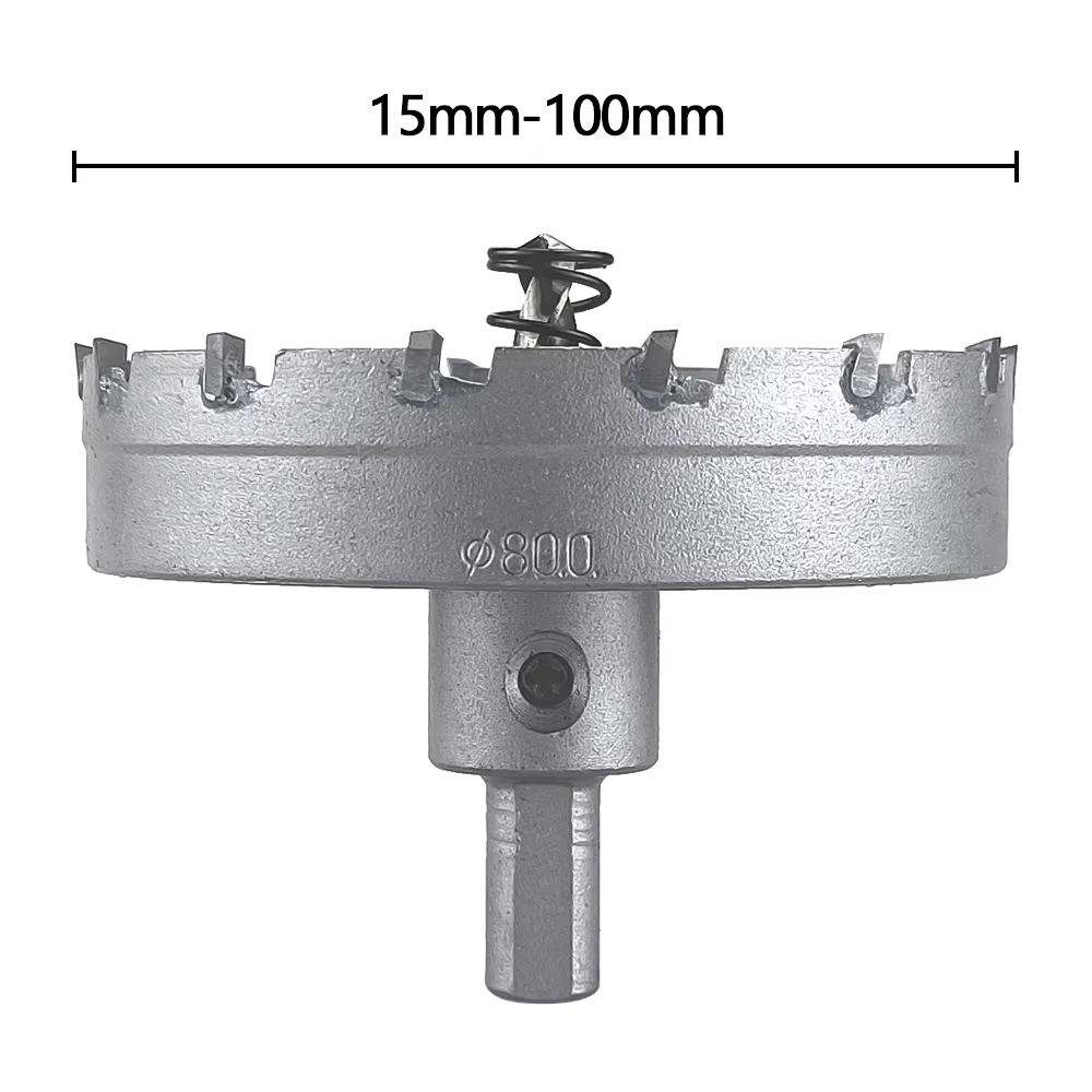 Scie cloche TCT 15-100mm, pointe en carbure, foret à noyau, couronne de perçage pour métal, alliage