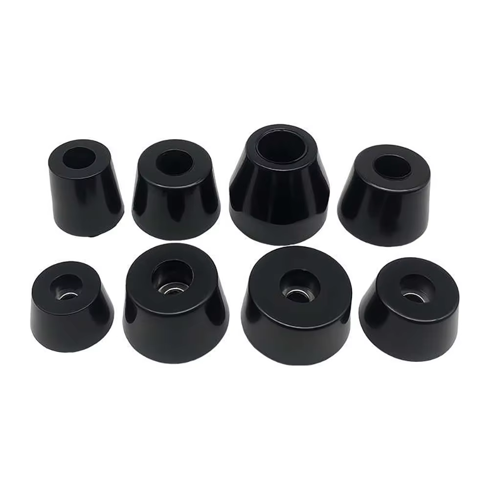 Coussinet de pied en caoutchouc noir 11mm-50mm, absorbant les chocs, antidérapant, Protection des pi