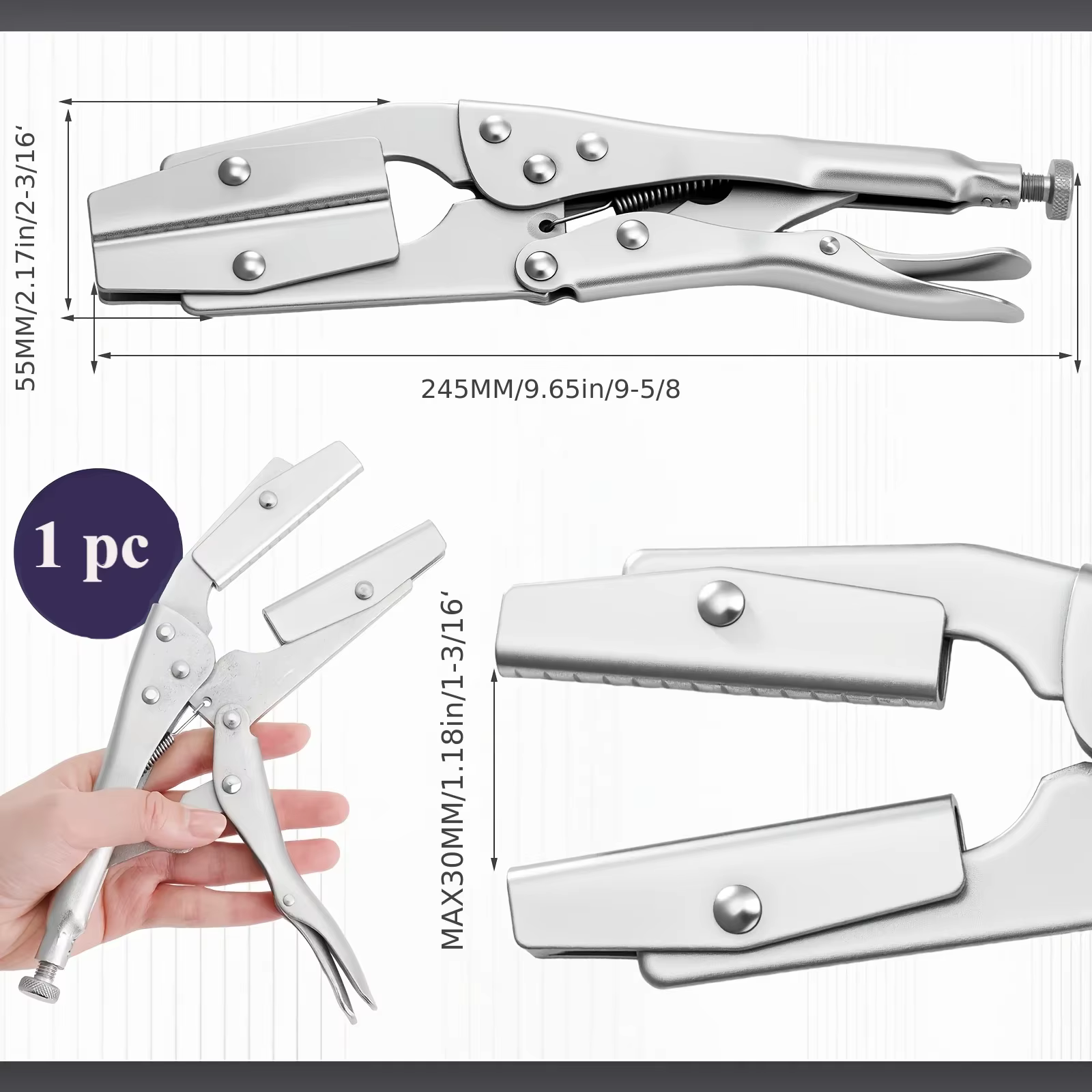 Pince de serrage pour tuyau de radiateur de 10 pouces, pince de blocage pour tuyau de radiateur