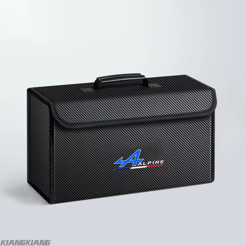 Sac de rangement pour coffre de voiture, boîte de rangement de grande capacité, logo Alpine, accesso