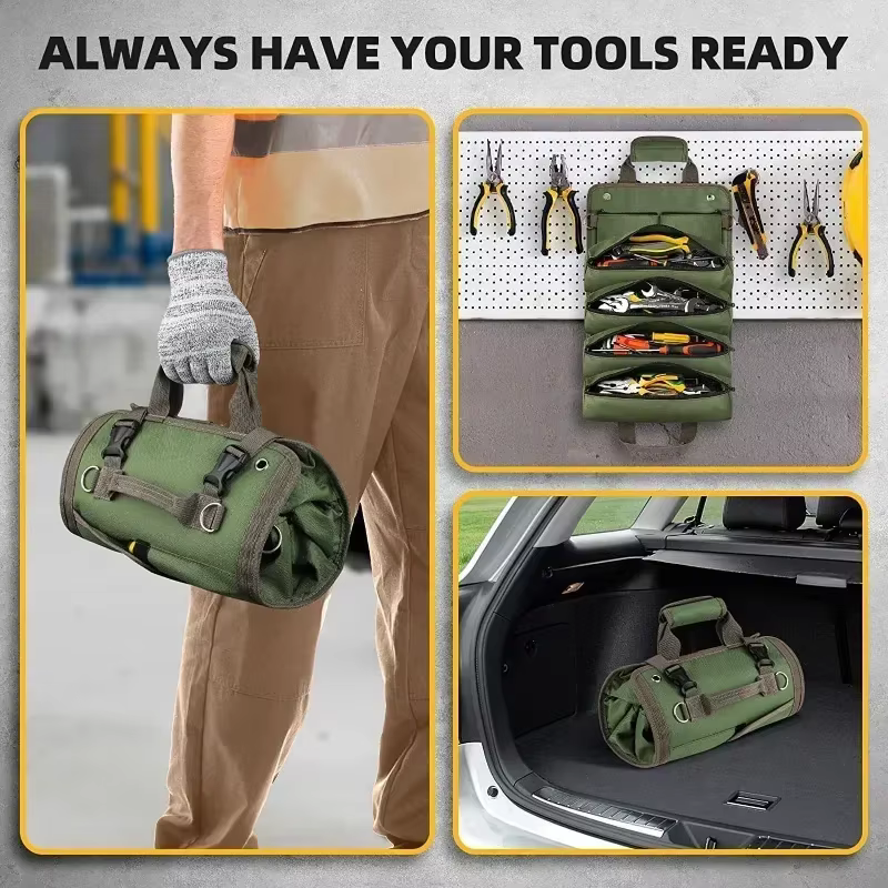 Sac à outils polyvalent de haute qualité, pochette professionnelle multi-poches pour outils matériel