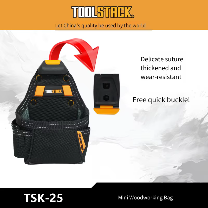 TOOLSTACK Mini trousse à outils utilitaire, marteau et tournevis, pochette de ceinture, kit de servi