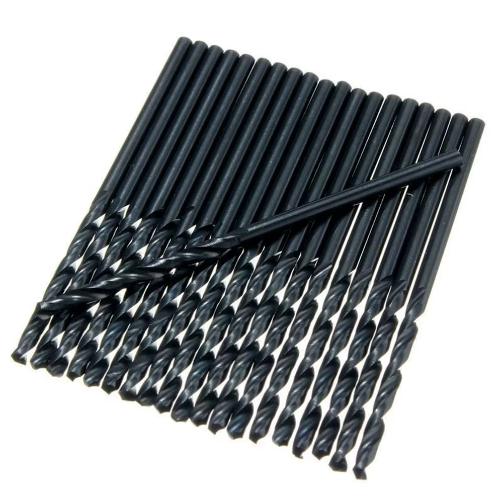 Krachtige 100 pièces foret hélicoïdal HSS outils de forage en métal forets en acier rapide 1mm 2mm 3
