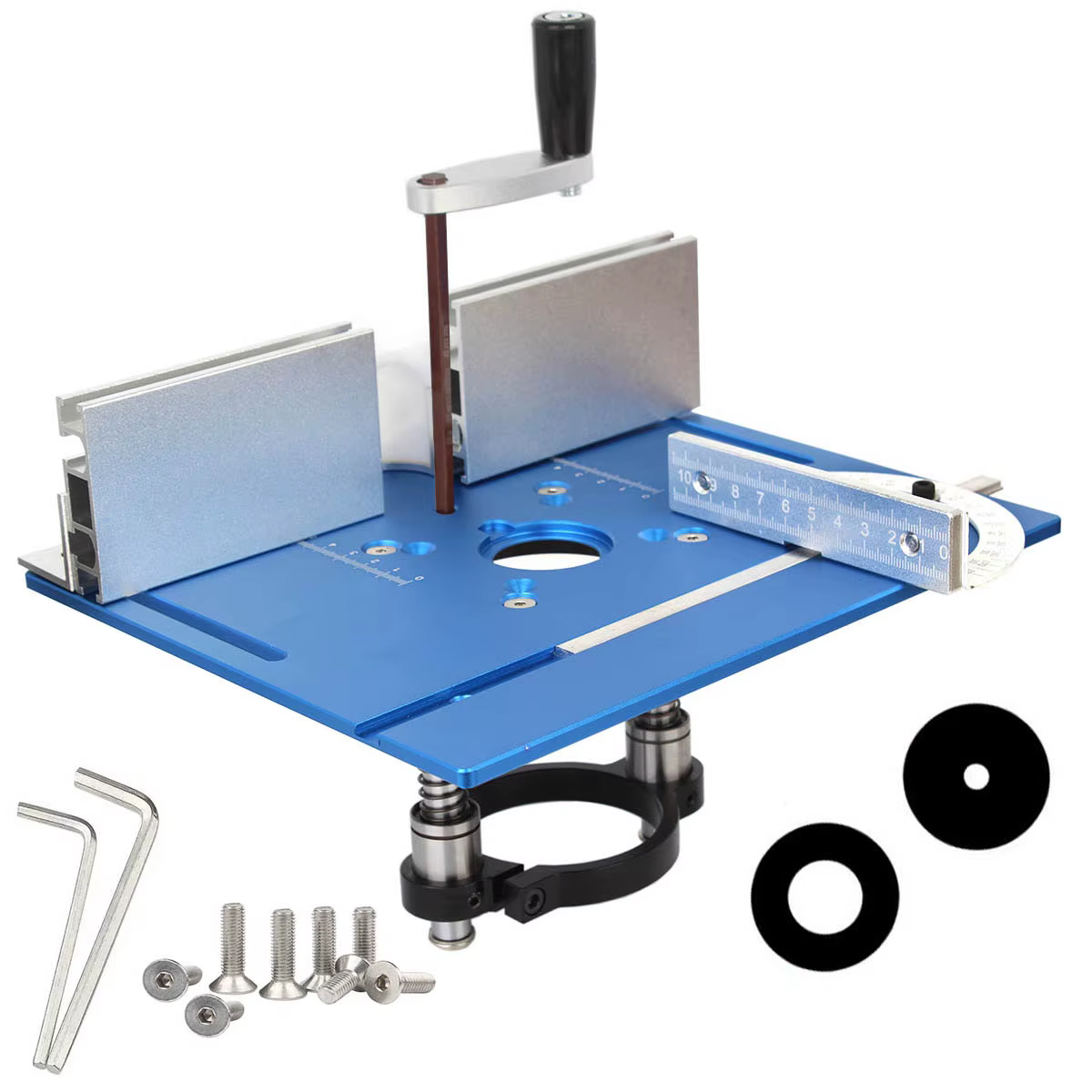 Kit de levage de routeur et plaque de routeur en aluminium pour une universelité de 65mm de diamètre