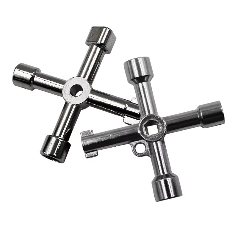 Clé Phillips à 4 voies, Mini Triangle interne universel multifonction, petite clé croisée, outils ma