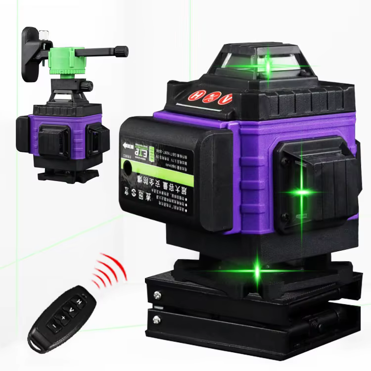 Niveau laser 4D à alimentation directe, 16 lignes, mesure d'angle et de distance, outil de mesure la