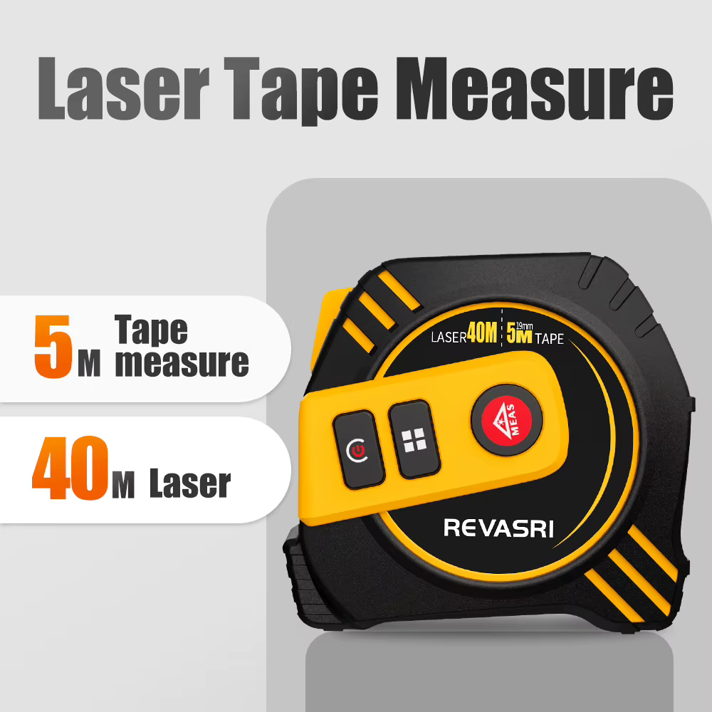 REVASRI ruban à mesurer Laser 2 en 1 télémètre Laser règle intelligente de haute précision outil de 