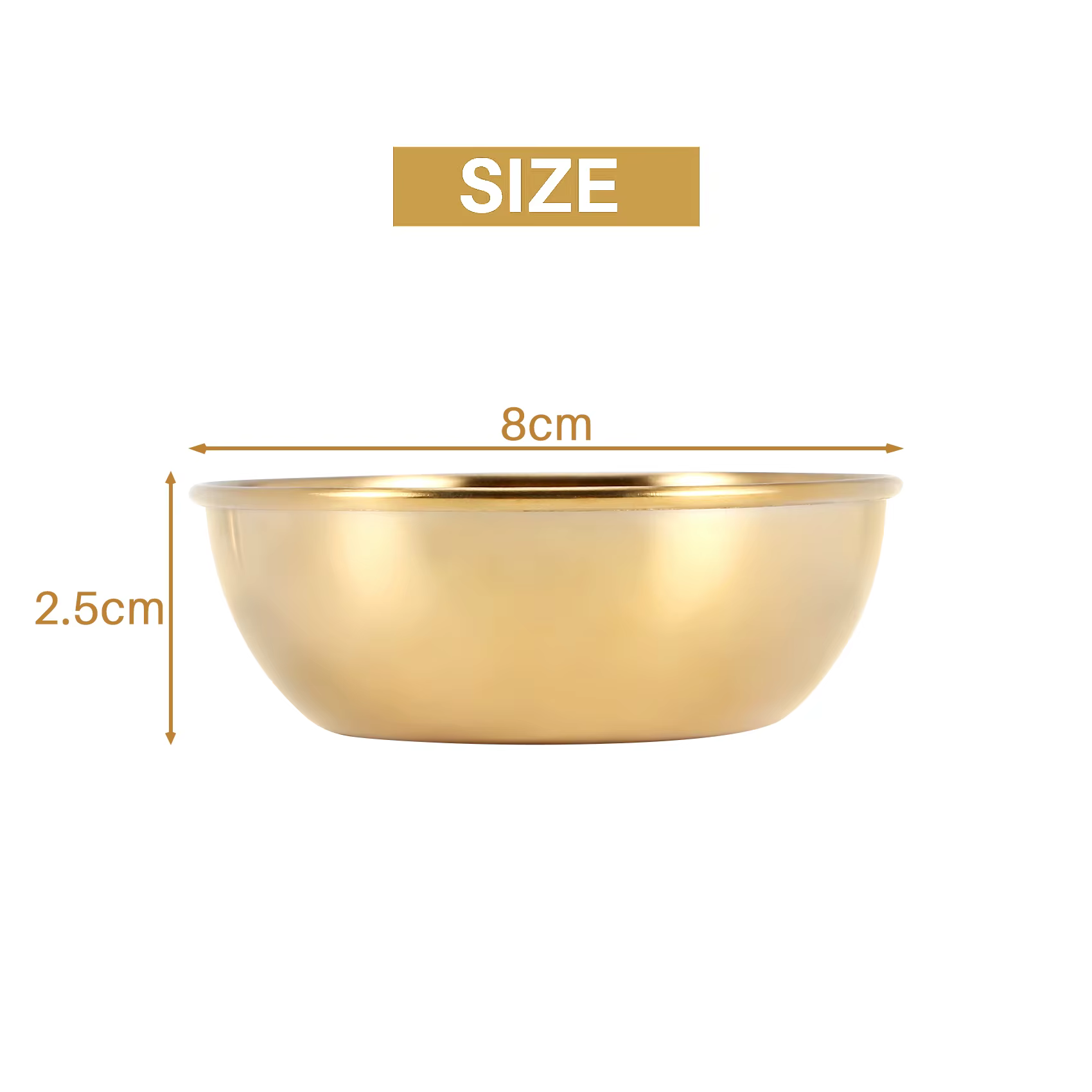 Petit plat rond en acier inoxydable, plat d'assaisonnement pour Sauce dorée, maison, Restaurant, cui