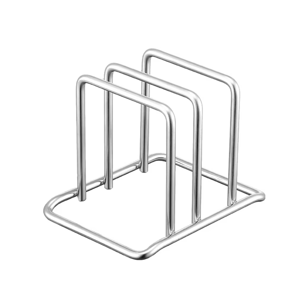 Support de planche à découper Durable en acier inoxydable, 2 sectionnels, antirouille, organisateur 