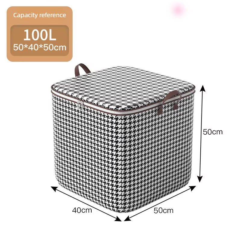 Boîte de rangement de couette, organisateurs anti-poussière, garde-robe Non tissé, sac permettant de