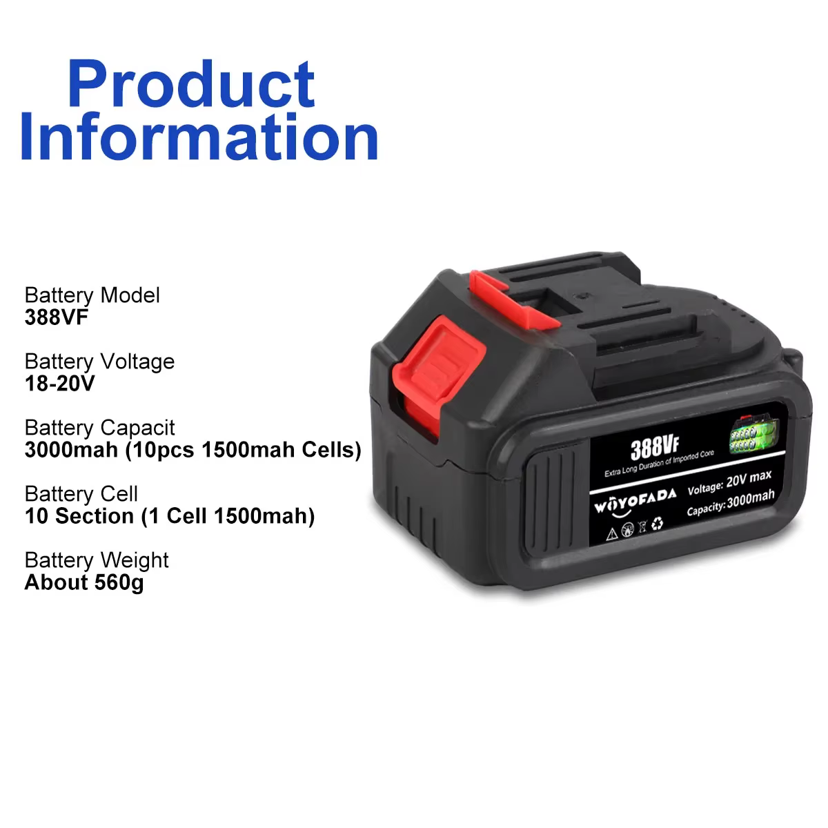 Batterie lithium-ion aste pour Makita, outil électrique sans fil, haute capacité, 18V