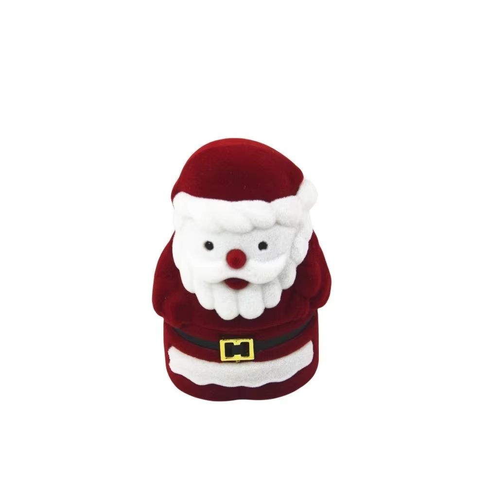 Cloche de noël boîte à bijoux de noël bonhomme de neige mariage arbre de noël ornement stockage floc