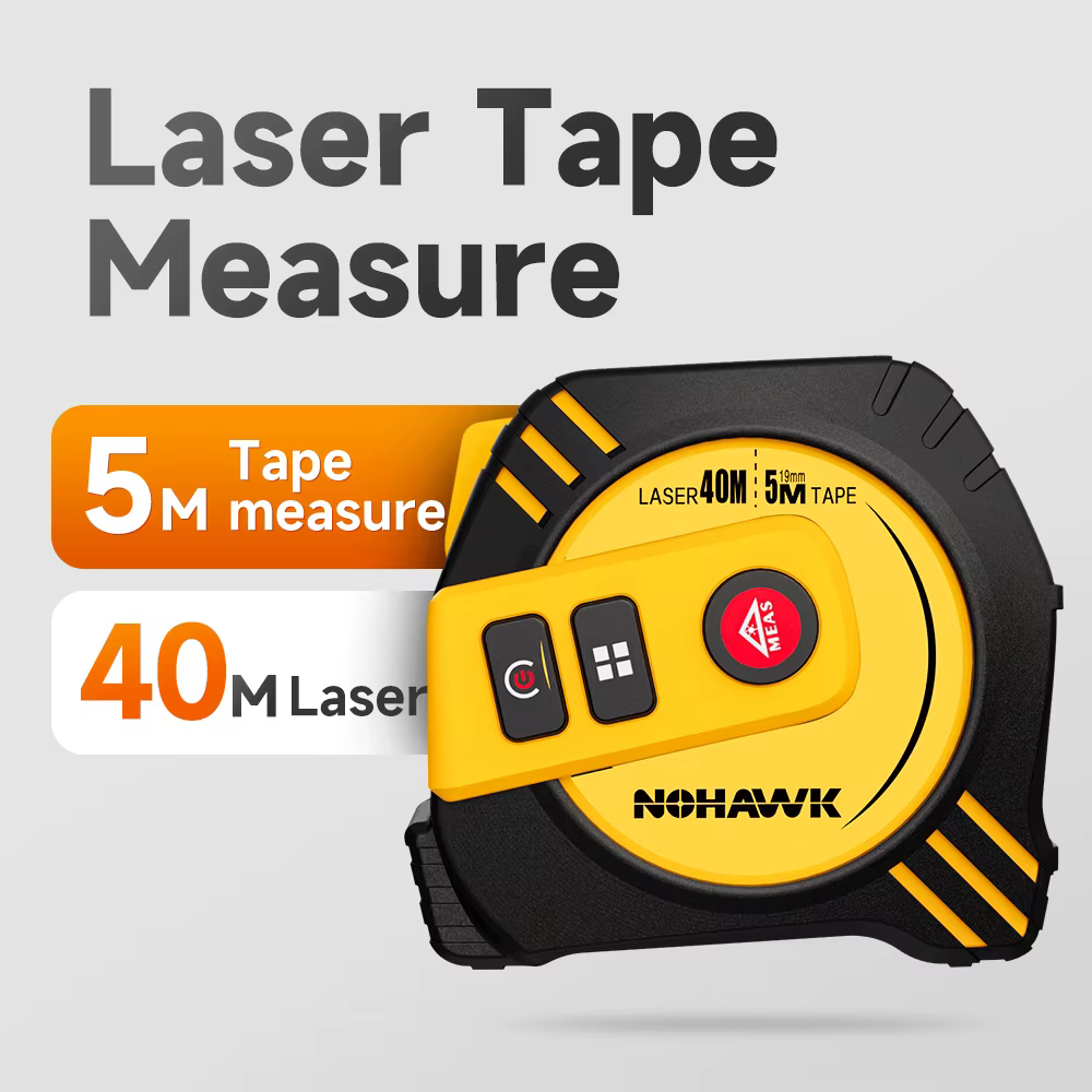 Nohawk 40m/80m ruban à mesurer Laser ruban à mesurer outil de mesure télémètre Laser ruban à mesurer