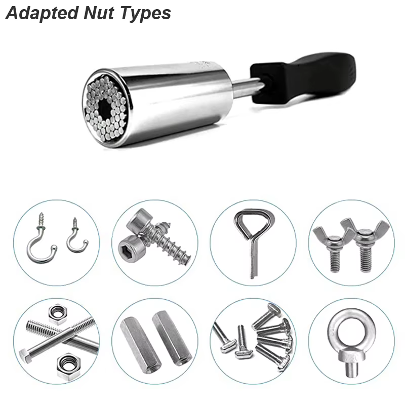 Clé à cliquet à douille universelle, adaptateur de perceuse d'angle, fixation d'extension de pilote,