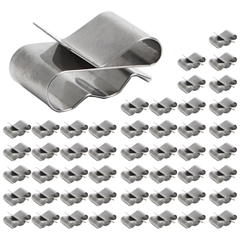 Kit de Clips de câbles en acier inoxydable, 50 pièces, Clip de fil pour panneau solaire, Module PV, 
