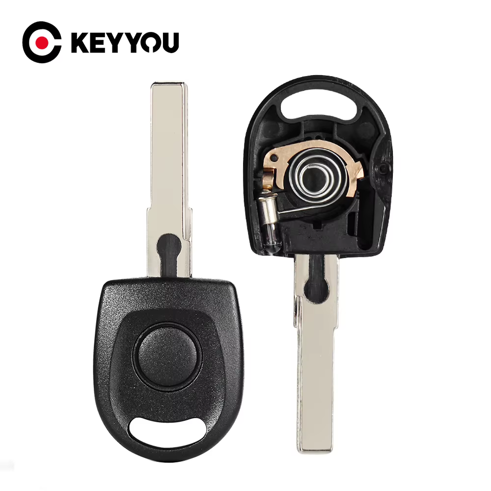 KEYYOU 1 pièces clé de voiture à distance lame HU66 sans batterie pour VW pour Volkswagen B5 PASSAT 