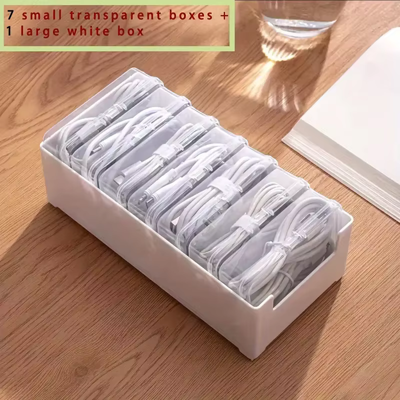 Organisateur de câbles, coffret de rangement en plastique Durable, fournitures de bureau quotidienne