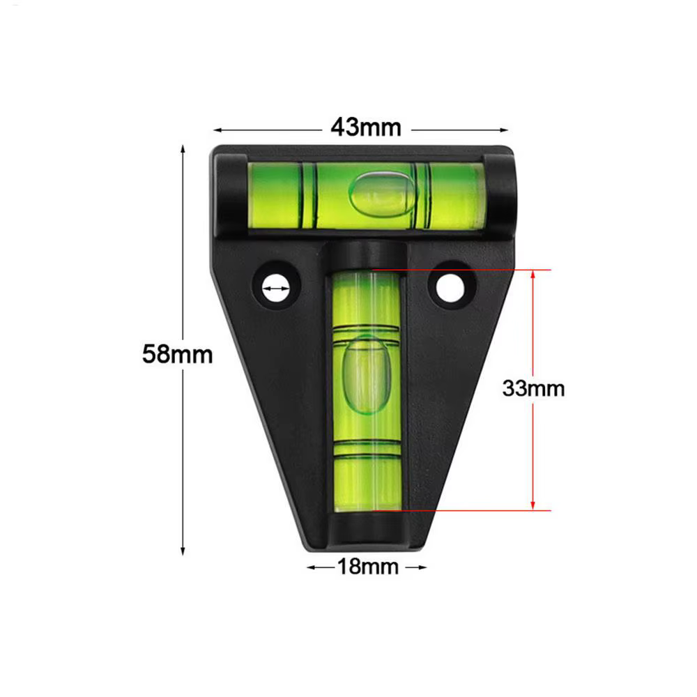 Mini Instrument de mesure du niveau à bulle de Type T, niveau Triangulaire, coque à bulle esprit de