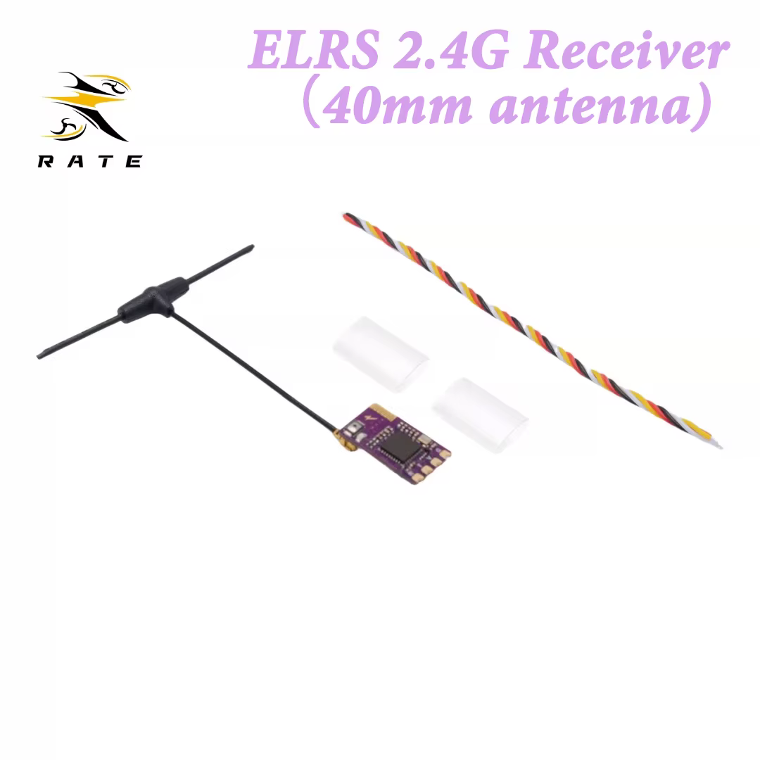 Récepteur longue portée ELRS 915 MHz - Longueur d'onde 33 cm / Récepteur ELRS 2,4 GHz avec antenne I