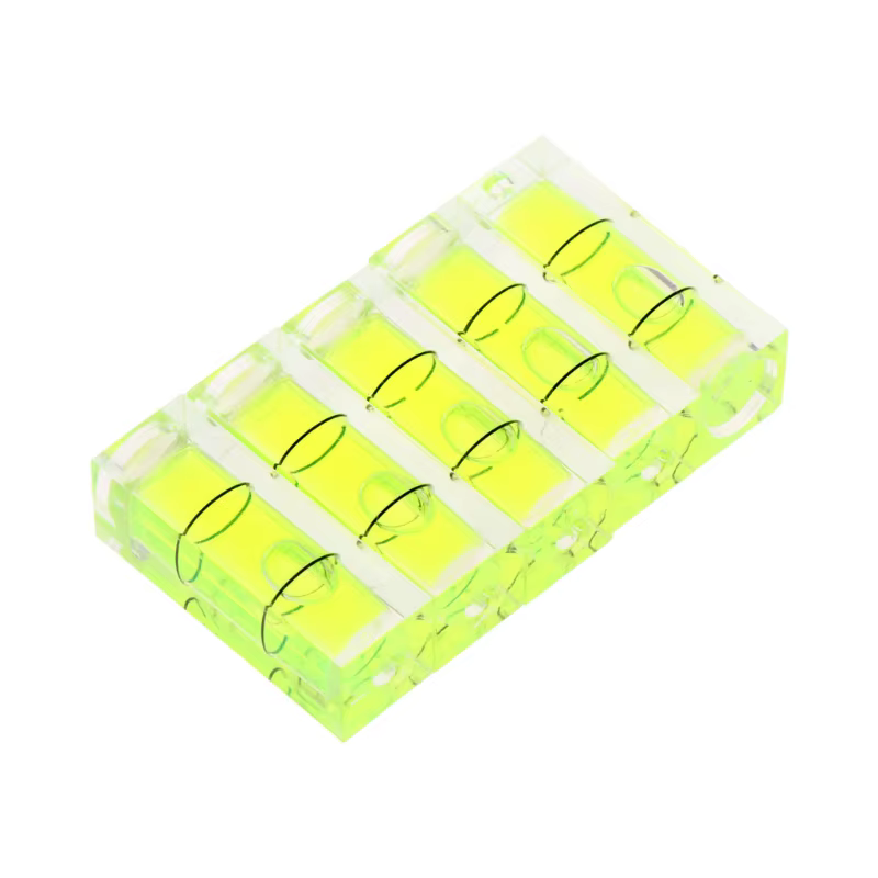 5 Pieces Mini Bubble Spirit Level 10x29mm Picture Hanging Small Square Levels Bubble Home Decoration