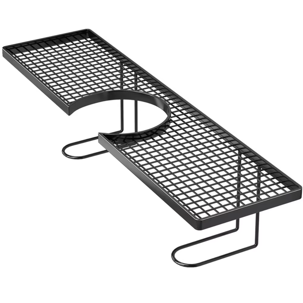 Étagère de rangement universelle pour salle de bain, en maille, simple, pour robinet, en fer, sans p
