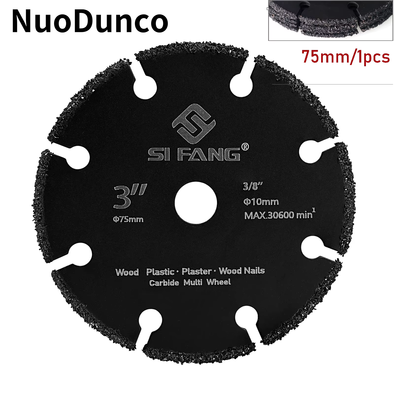 NuoDunco 75mm lame de scie en carbure Mini disque de coupe meuleuse diamant meule lame pour métal tr