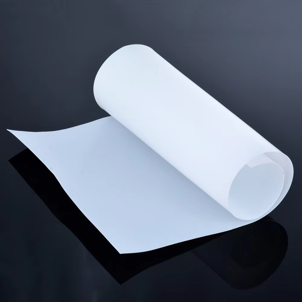 Film PTFE blanc 0.1mm 0.2mm 0.25mm 0.3mm, feuille de température haute résistance, feuille fine