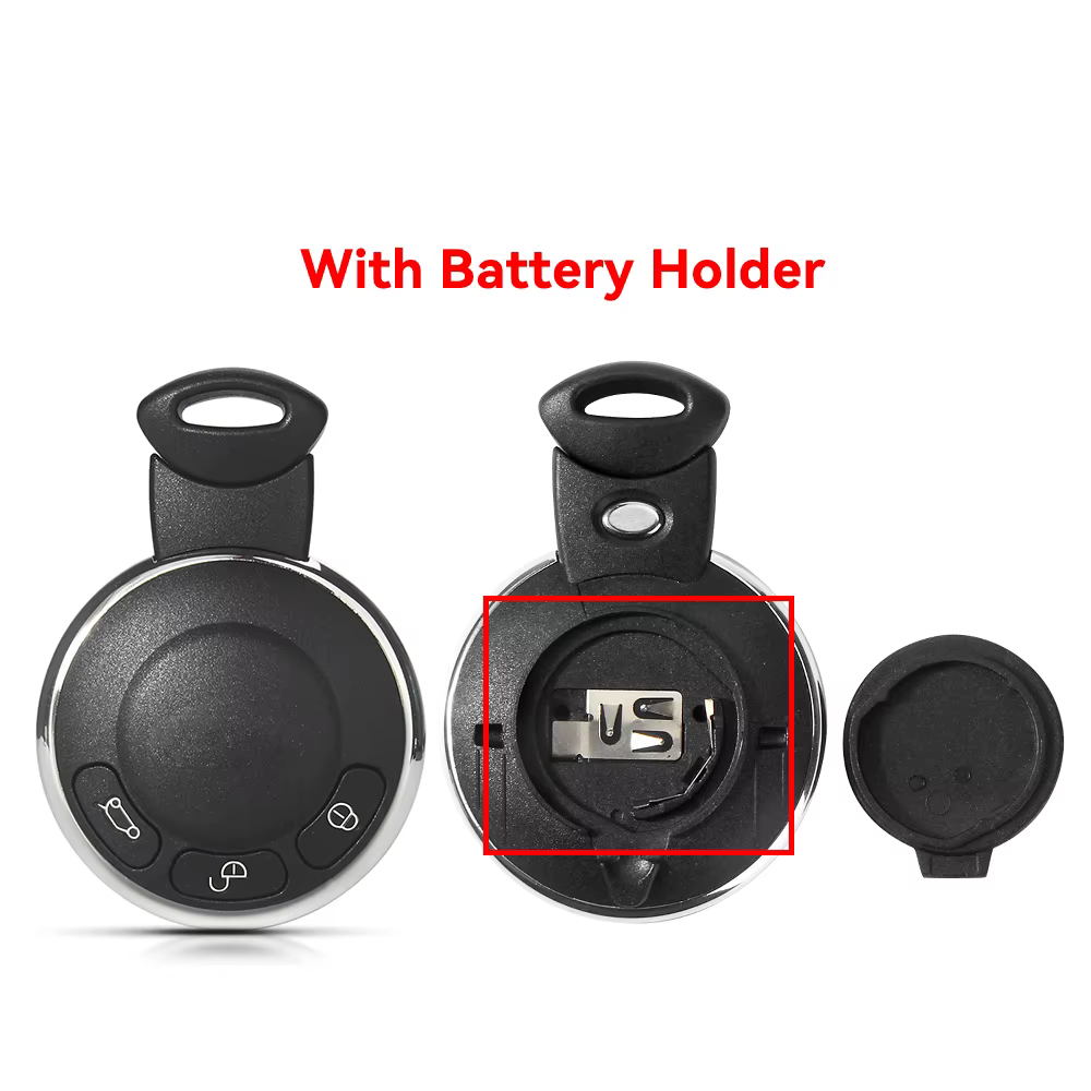 KEYYOU remplacement 3 boutons télécommande carte à puce voiture clé coque housse pour BMW Mini Coope