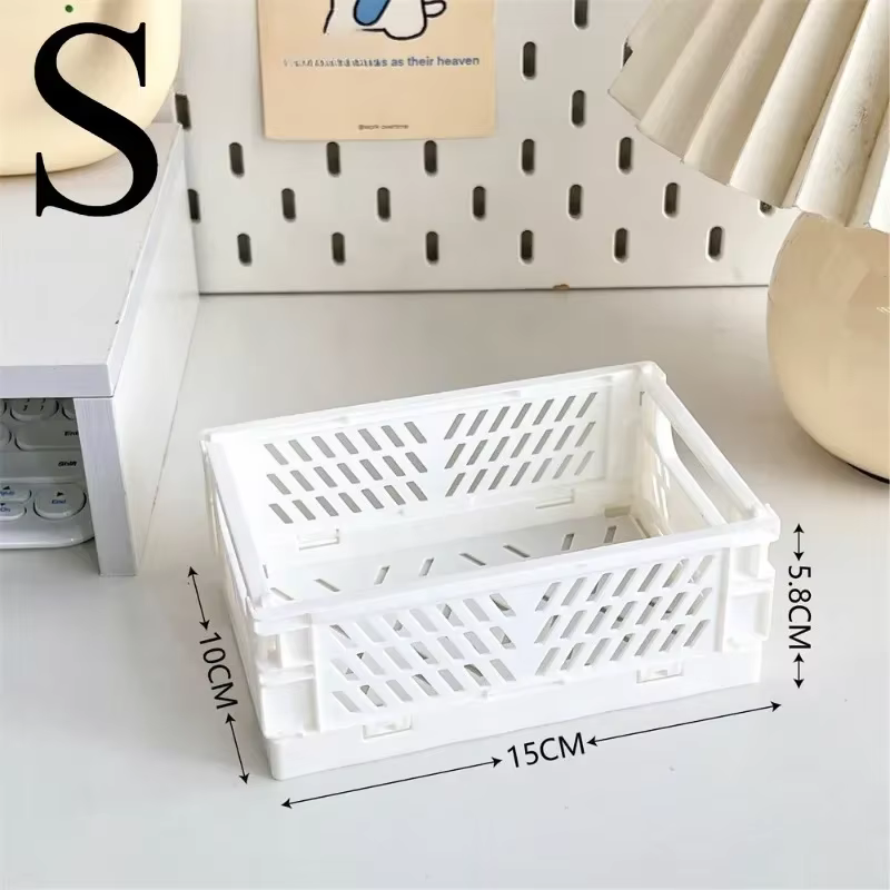 Paniers de rangement pliables 6 couleurs, support de bureau pour étudiants, boîte de rangement de pa