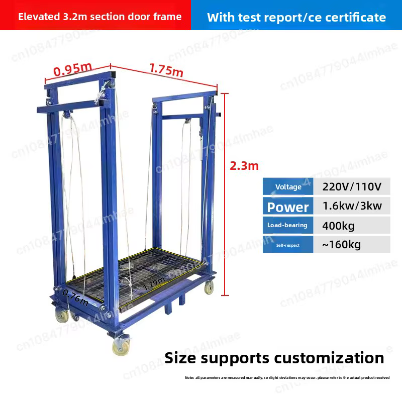 Plateforme de travail en hauteur mobile, élévateur de levage robuste, échafaudage électrique pliable