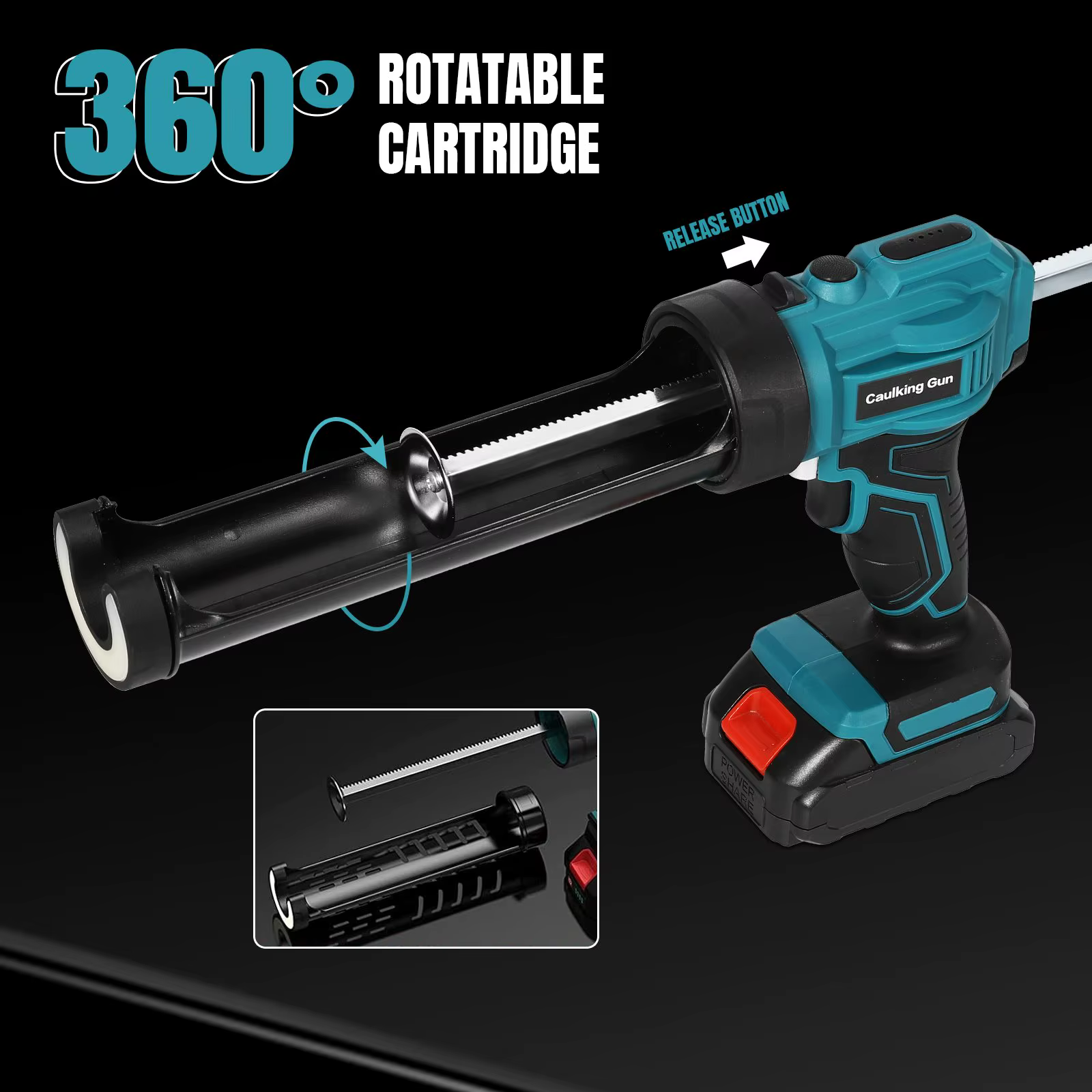 Makita – pistolet à colle électrique, pistolet de calfeutrage à colle pour verre, 4 vitesses, portes