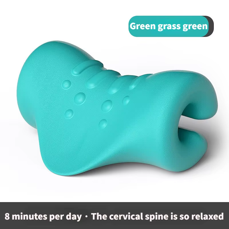 Oreiller de massage cervical par gravité, coussin de relaxation musculaire, civière de cou à tractio