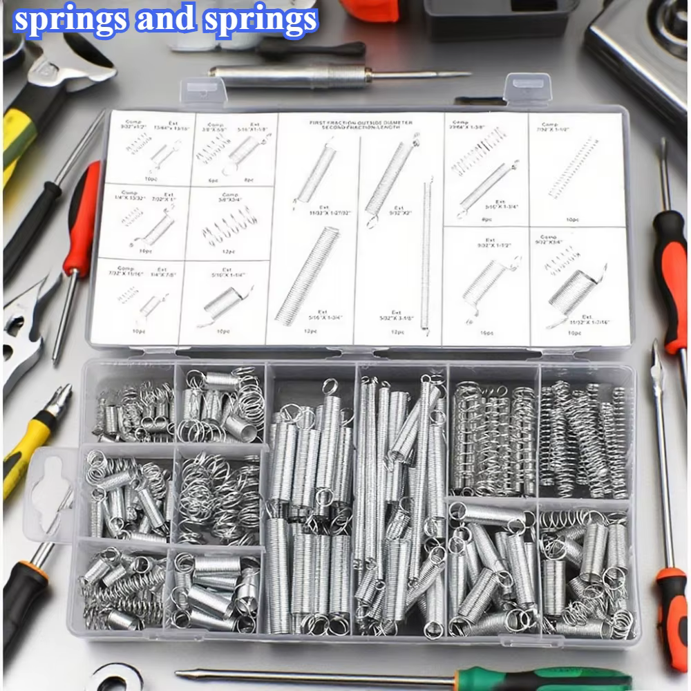 Assortiment de ressorts et de ressorts, 200/300 pièces, ensembles d'assortiment de ressorts de Compr