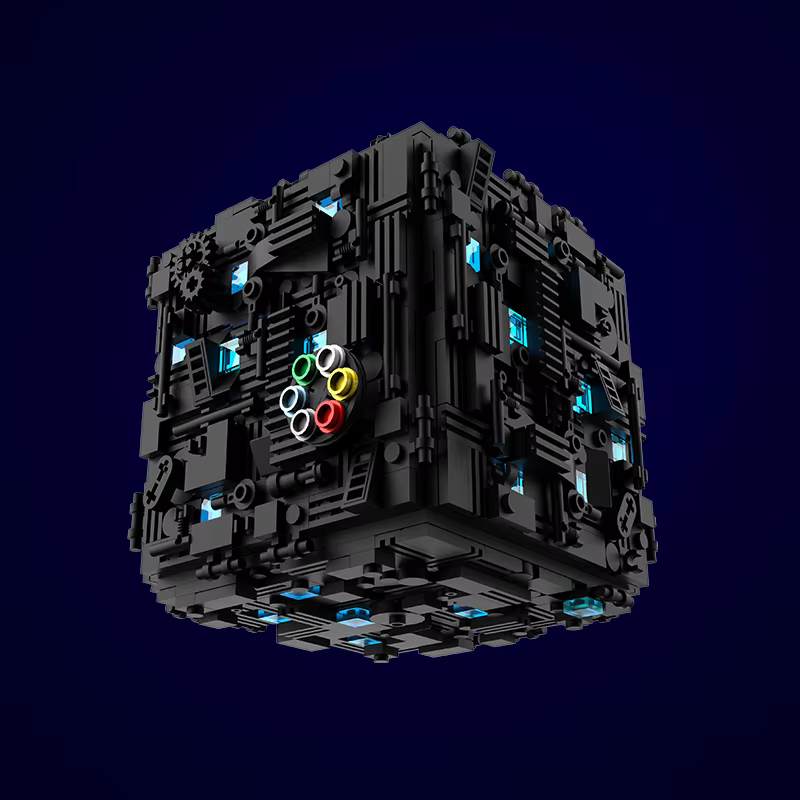 Boîte de Puzzle Cube mystère, blocs de construction, plusieurs mécanismes de verrouillage, jouet de 