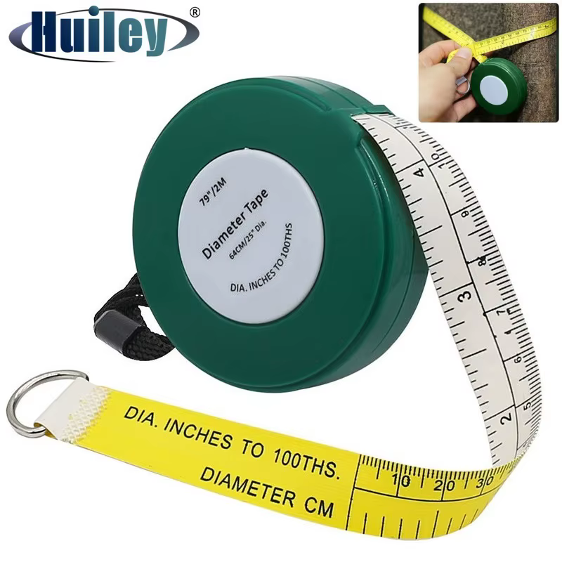 Ruban de mesure rétractable souple en PVC, diamètre d'arbre 2000 mm 79 pouces, règle d'arbre de jard