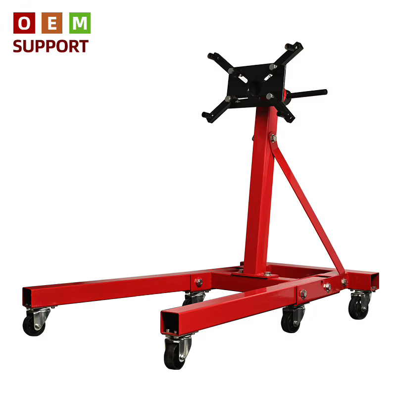 Support de réparation de moteur rotatif robuste KARLION en acier, capacité 340 kg/750 lb, avec plate