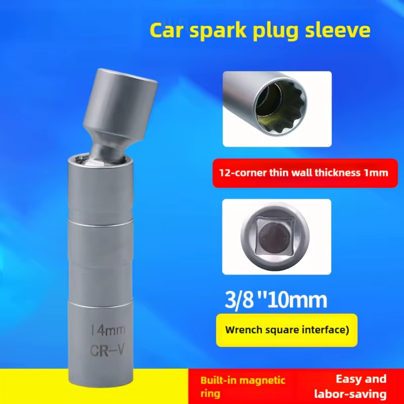 Adaptateur de clé à douille de bougie d'allumage de 14mm/16mm-outil de retrait de bougie d'allumage 