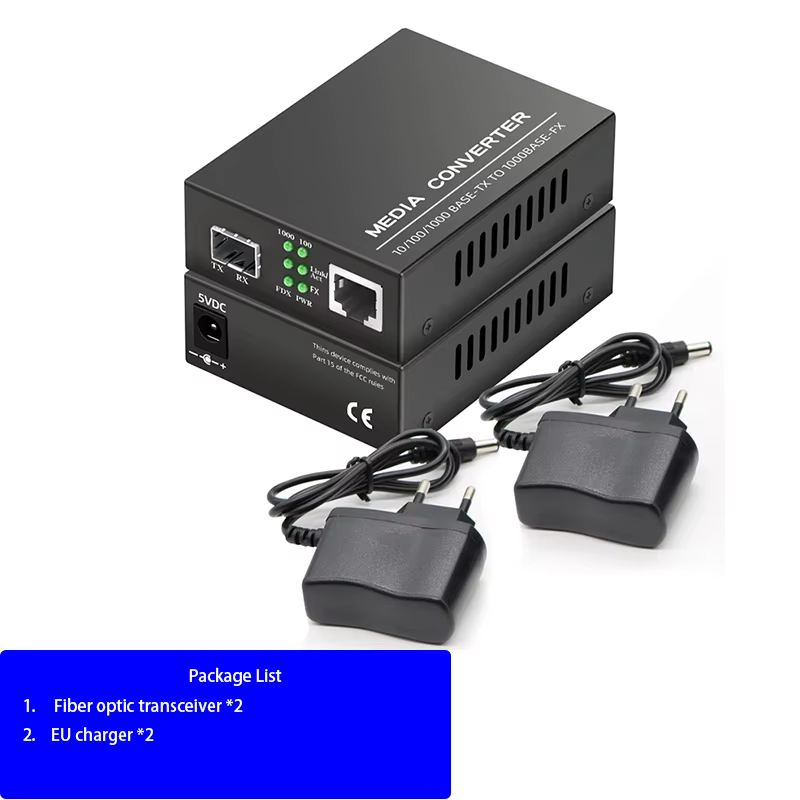 Convertisseur de média SFP BIDI duplex BYXGD Gigabit à fibre optique, Plug and Play, 1000Base, artic