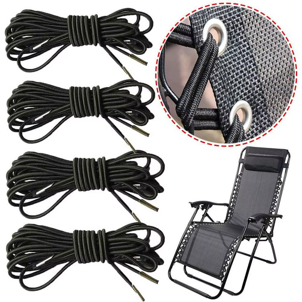 Kit de cordon de réparation de remplacement pour chaise inclinable, 4 pièces/ensemble, chaises longu