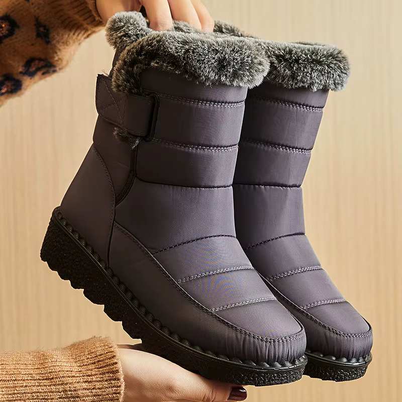 Bottes femme 2025 tendance chaussures d'hiver pour femme bottes d'hiver cheville talons bas Botas Mu