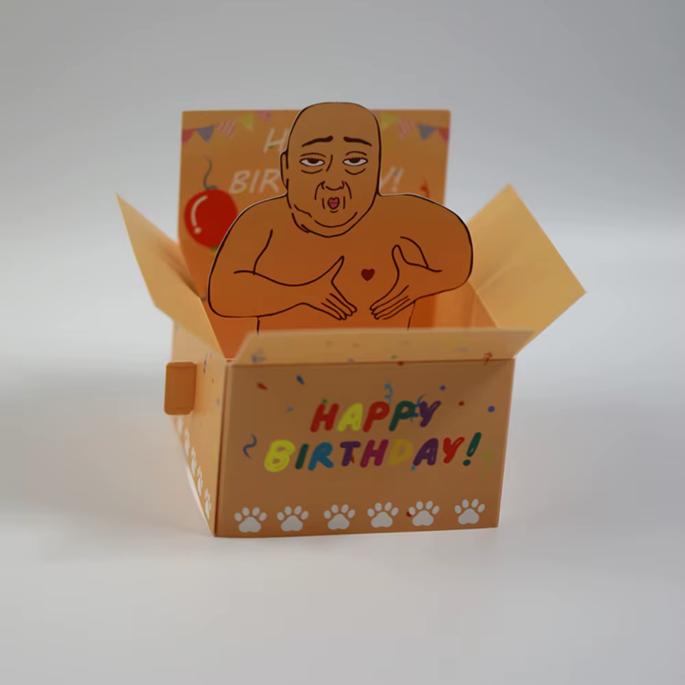 Carte d'anniversaire Pop-Up drôle joyeux anniversaire, nouveauté de bureau mignonne, décoration de b