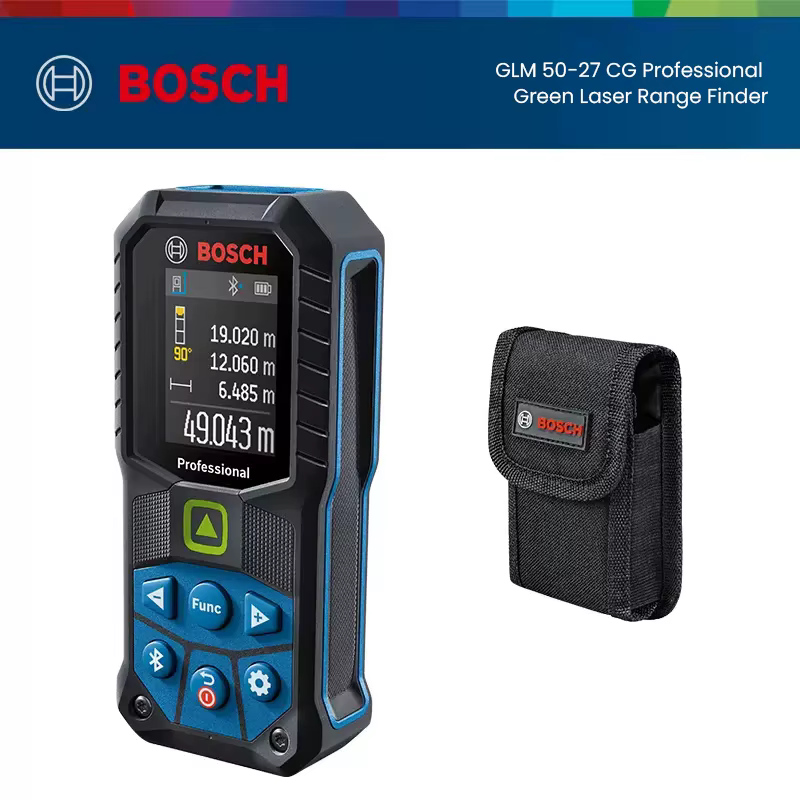 Télémètre laser vert Bosch GLM 50-27 CG 50M, télémètre laser IP65, application Bluetooth, télécomman