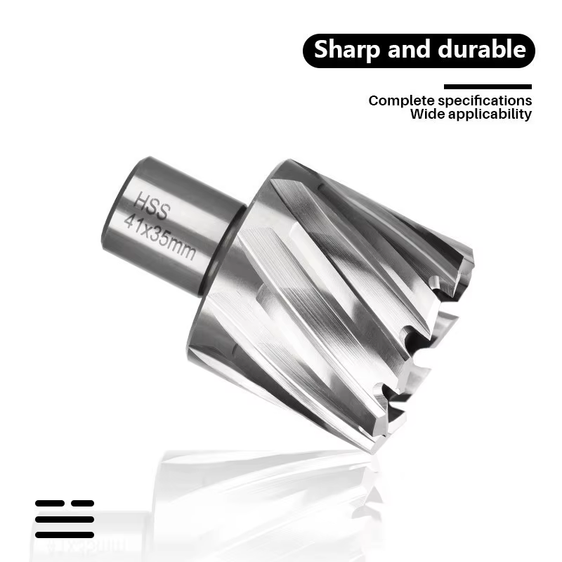Coupe-trou HSS 6-60mm, tige Weldon, foret creux, foret à noyau HSS pour outils de perçage du métal,