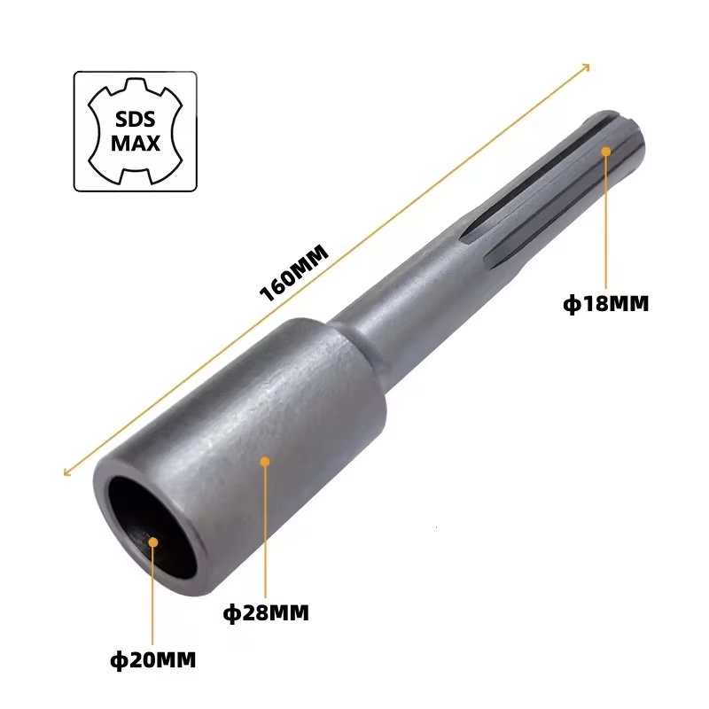 Piqueur de piquet de terre SDS Max D20MM 160x28MM en acier trempé pour perceuse à percussion SDS Max