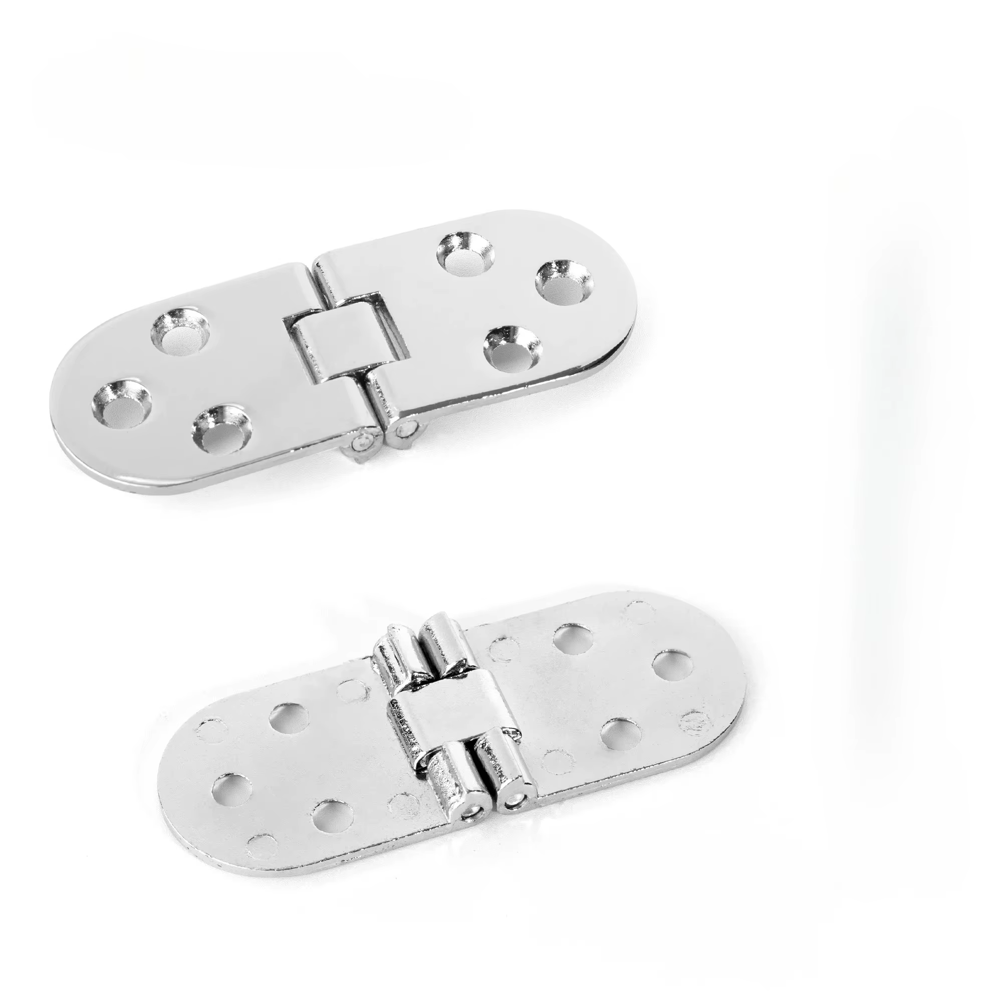 2 charnières pliables à 180 degrés en alliage de zinc, à visser, pour table pliante, porte d'armoire