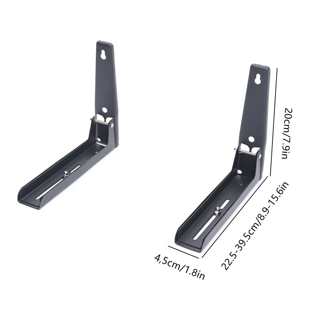 Étagère extensible pliable et robuste, support mural à 2 supports pour four à micro-ondes