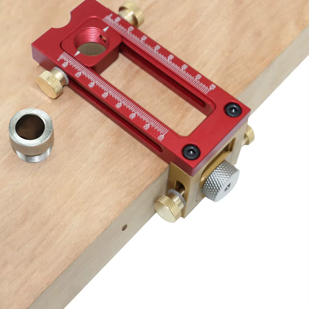 Guide de perçage 2 en 1, gabarit de chevilles, localisateur de poinçons à vis pour armoire de lit, j